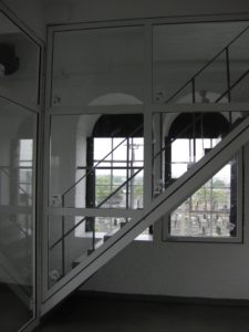 Feuerschutztrennwand, Aluminium - Glas