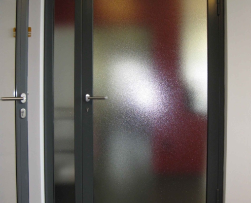 Feuerschutz - RS Tür, Stahl - Glas Konstruktion