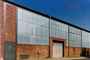 Stahlfassade Industriedesign