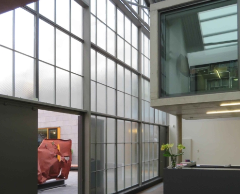 Stahl-Glas-Fassade Industriedesign wärmegedämmt