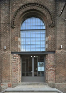 Stahl-Glas-Tür zweiflüglig, mit Sprossen, schwarz Industriedesign